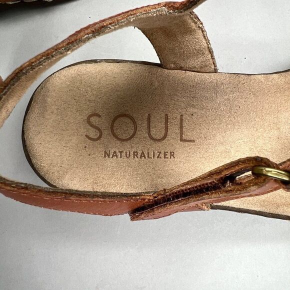 Soul Naturalizer Women's Size 9 Brown Leather Sling Back Sandals‎ - Picture 9 of 11